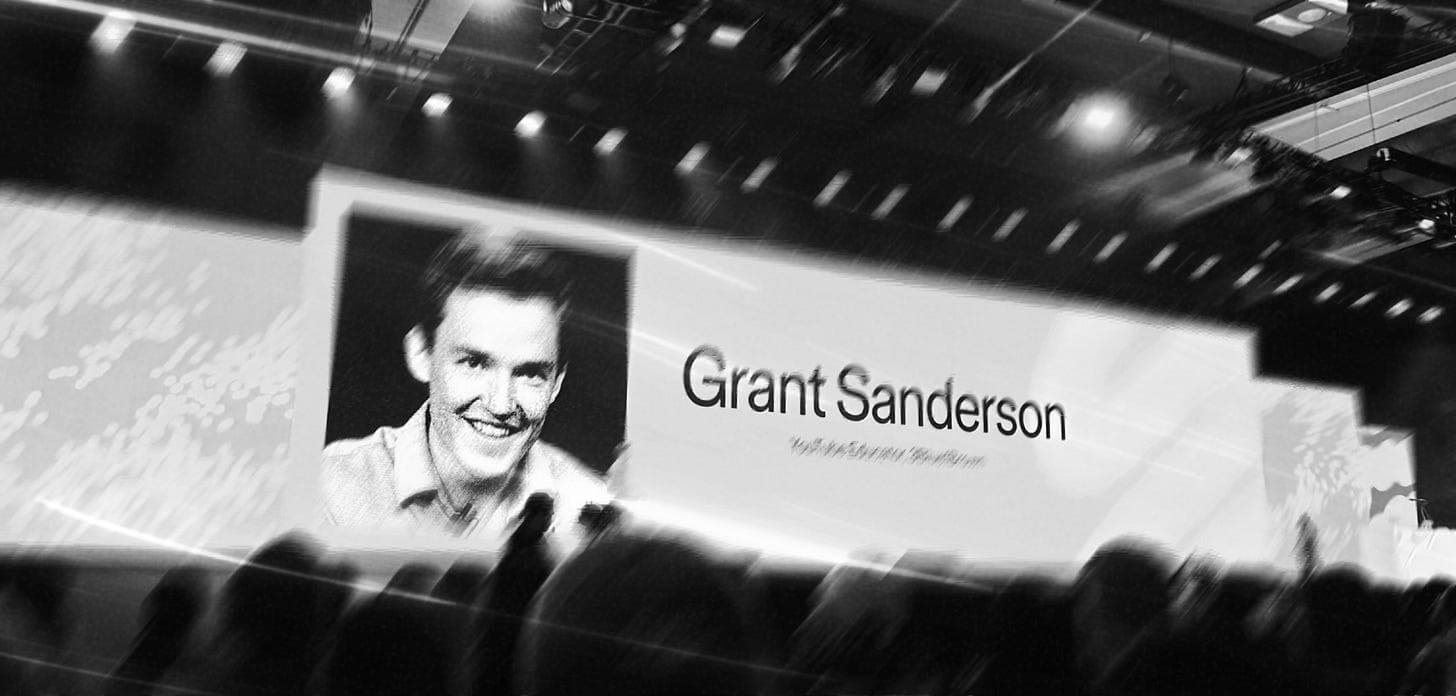 Grant Sanderson presenting at Config 2026